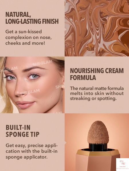 Жидкий матовый бронзер SHEGLAM Sun Beam Matte Liquid Bronzer &mdash; Golden Sun 6347 фото