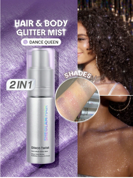 SHEGLAM Disco Twist Hair & Body Glitter Mist Dance Queen &mdash; блискітки-спрей для волосся та тіла 6254 фото