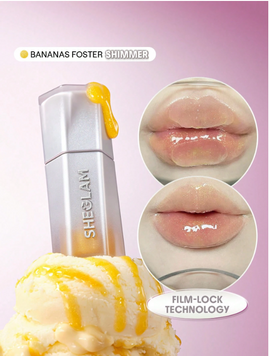 Блеск для губ SHEGLAM Glass Lock Air Gloss - Bananas Foster 6037 фото