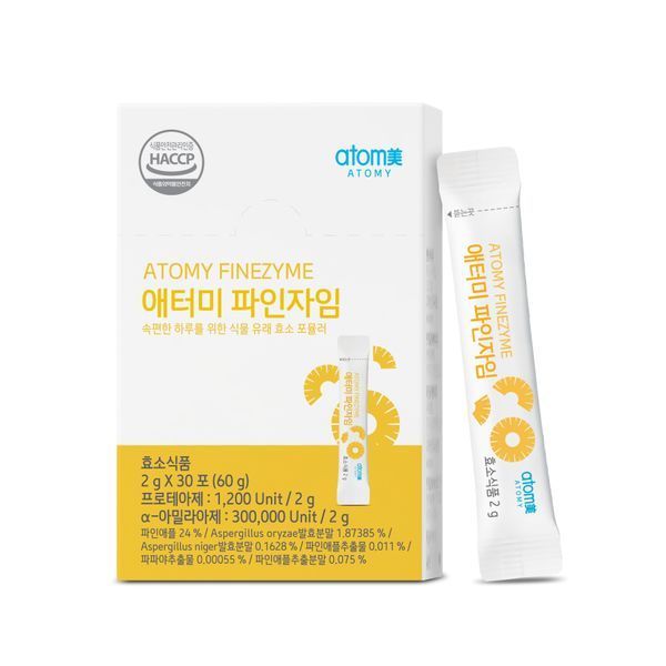 Finezyme Atomy Экстракт Ананаса для улучшения пищеварения 30 стиков 000129 фото
