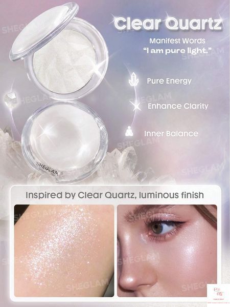 Рум'яна-хайлайтер SHEGLAM Crystal Intentions High Vibration Blushlighter - Clear Quartz 6201 фото
