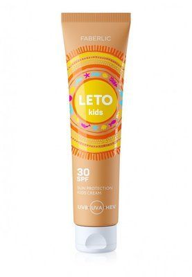 Крем для детей солнцезащитный SPF 30 Leto Faberlic 2781 фото