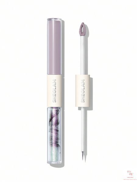 Двойные жидкие тени для век SHEGLAM Silk & Sparkle Double Ended Liquid Eyeshadow - Lavender 5667 фото