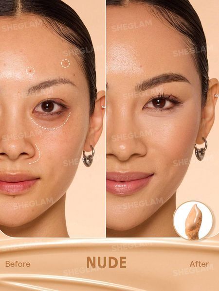 Консилер для лица Sheglam Hideaway Full-Coverage Concealer - Nude 6085 фото