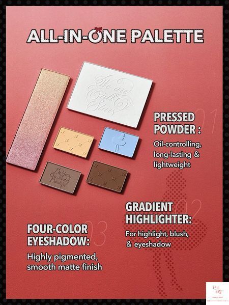 Палетка для лица и глаз Marilyn Monroe X SHEGLAM Day Dreamer Face & Eye Palette 5609 фото