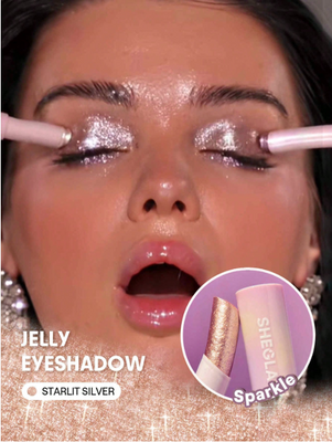Гелевые тени для век SHEGLAM Crystal Jelly Glaze Stick - Starlit Silver 5640 фото