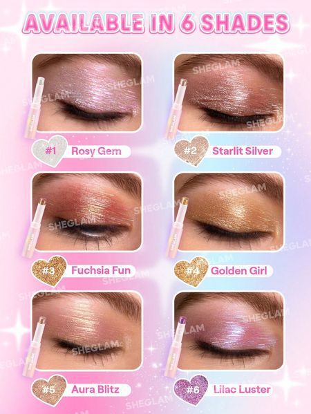 Гелевые тени для век SHEGLAM Crystal Jelly Glaze Stick - Starlit Silver 5640 фото