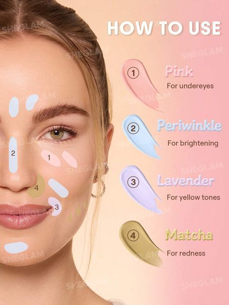 Жидкий консилер для лица Sheglam Hideaway Full-Coverage Concealer - Lavender 6066 фото