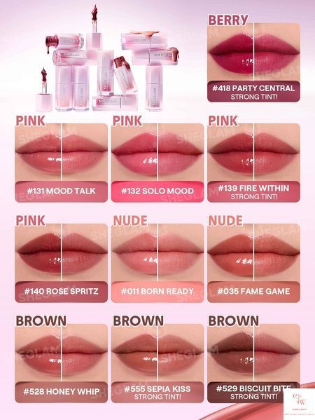 Глянцевый тинт для губ SHEGLAM Glazed & Locked Glossy Lip Tint - 418 Party Central 6302-418 фото