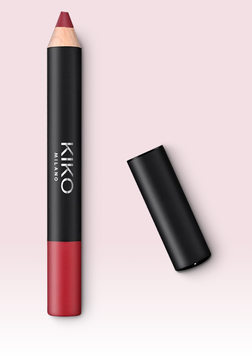 Матова помада-олівець KIKO Milano Smart Fusion Matte Lip Crayon - 06 Cherry Red 000092-06 фото