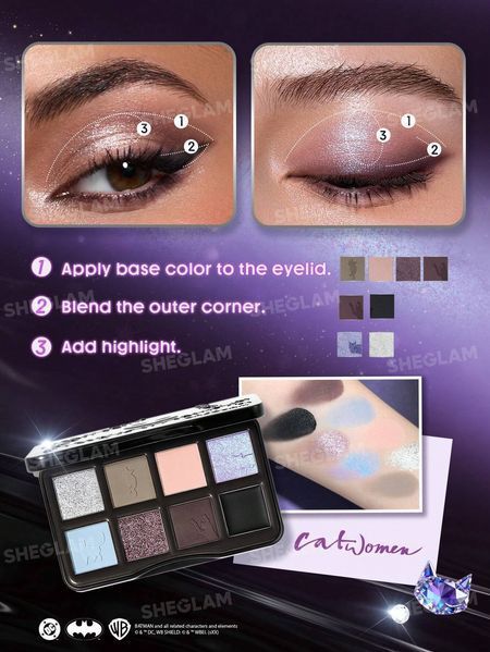 Тени для век SHEGLAM CATWOMAN Feline Fatale Palette 5610 фото