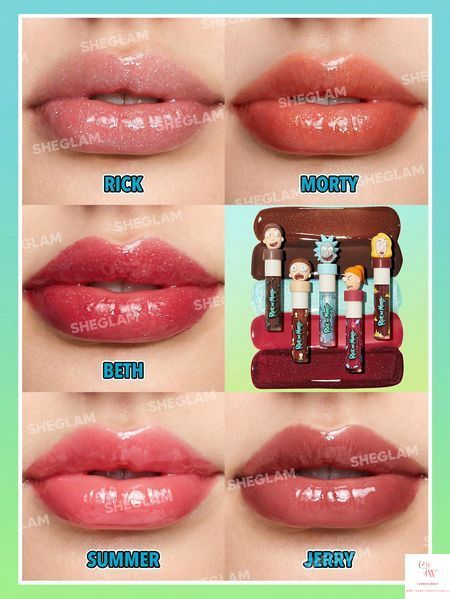Набір блисків для губ SHEGLAM Rick and Morty Family Counseling Lip Gloss Set 6229 фото