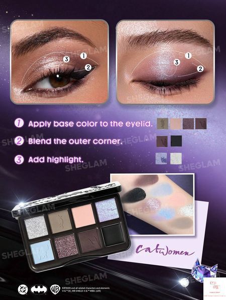 Тени для век SHEGLAM CATWOMAN Feline Fatale Palette 5610 фото