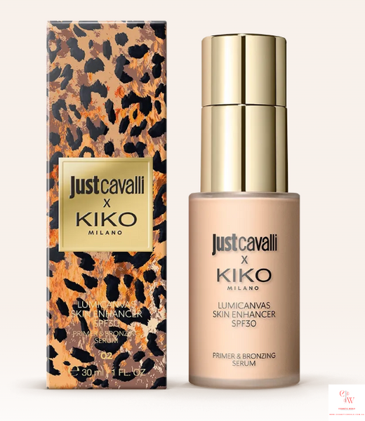 Хайлайтер-сироватка та рідкий бронзер з SPF 30 Just Cavalli KIKO Milano Lumicanvas Skin Enhancer - 02 Morning Glow 000283-02 фото