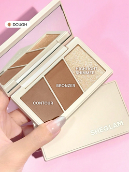 Мультифункциональная палетка для лица Sheglam Trio Hero Face Palette &mdash; Dough (3-в-1) 5928 фото