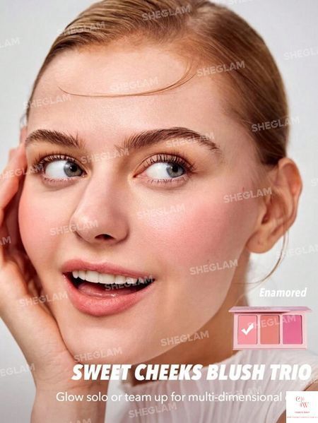 Палетка румян SHEGLAM Sweet Cheeks Blush Trio - Enamored 6106 фото