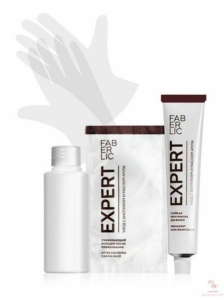 Стійка крем-фарба для волосся Faberlic Expert тон 4.0 Каштан 3285 фото