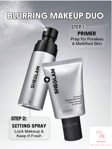 Набор для идеального макияжа SHEGLAM Camera On Blurring Primer & Setting Spray Bundle Set 6147 фото