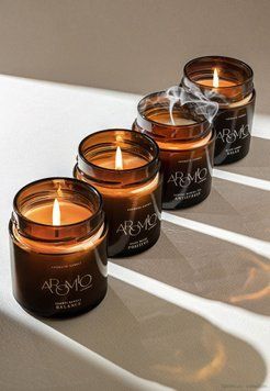 Ароматична свічка Black Amber Relax AROMIO 10061 фото