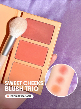 Палетка рум'ян SHEGLAM Sweet Cheeks Blush Trio - Private Cabana 6108 фото