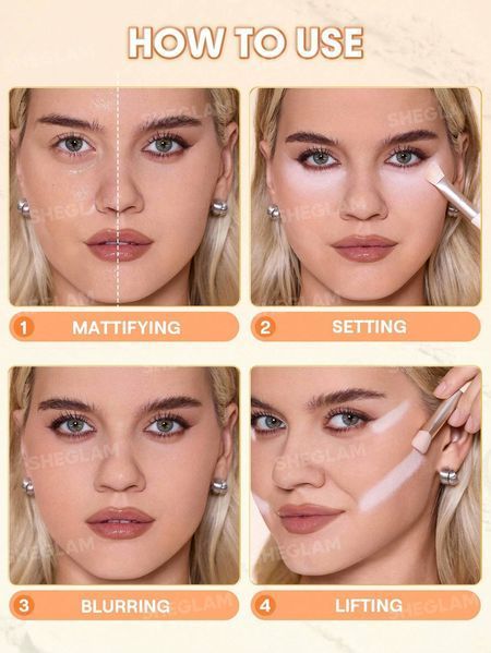 Пудра фиксирующая Sheglam Insta-Ready Ultra-Fine Blur & Lift Setting Powder Duo тон Translucent 5527 фото