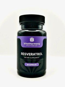Resveratrol VitalHarmony Антиоксидант і підтримка Довголіття 30 капсул 222242 фото