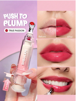 Блиск-плампер для губ SHEGLAM Booster Shine Plumping Lip Gloss - True Passion 5677 фото