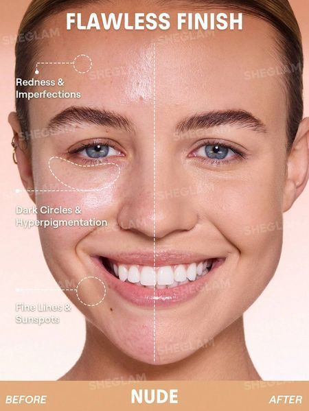 Кушон стойкий Sheglam Lock & Go Long-Lasting Cushion Foundation тон Nude 5552 фото