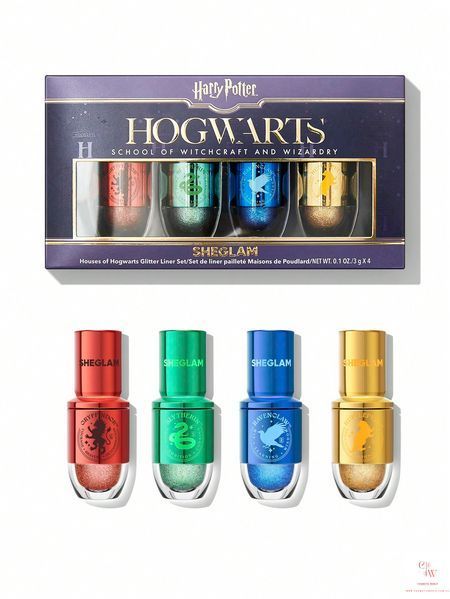 Набор глиттерных подводок для глаз SHEGLAM Harry Potter Houses Of Hogwarts Glitter Liner Set 6233 фото