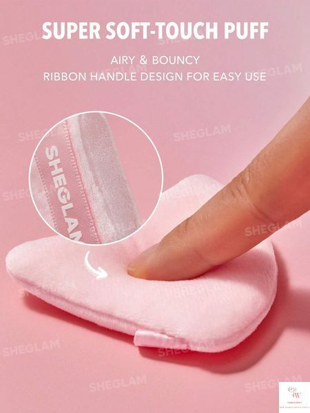Набір велюрових пуховок для пудри SHEGLAM Insta-Ready Powder Puff - Pink 0000004 фото