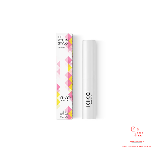 Увлажняющий бальзам для губ с эффектом объема Kiko Milano Lip Volume Stylo Lip Balm 02 Transparent 000086 фото