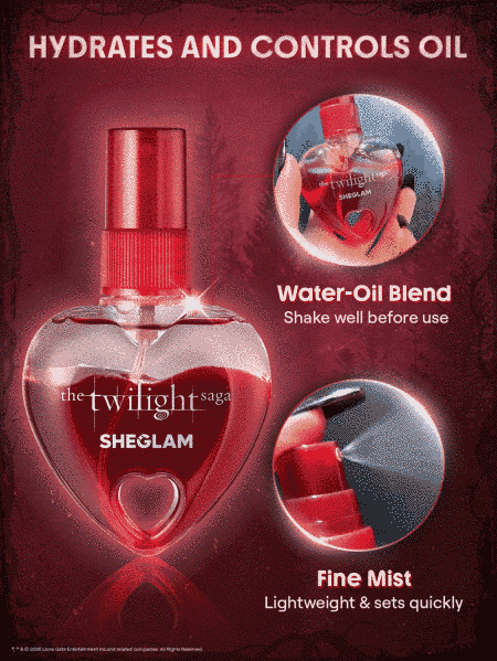 Спрей фиксатор для макияжа SHEGLAM The Twilight Saga X SHEGLAM Forever Setting Spray 5592 фото