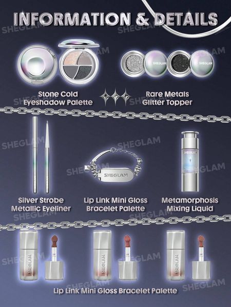 Набір для макіяжу SHEGLAM Lustra Collection Y2K Face Paint Cosmetic Set 5710 фото