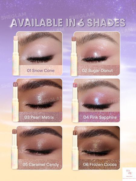 Тени-стик для век SHEGLAM Lunar Jelly Frosty Eyeshadow Stick - 04 Pink Sapphire 6299-04 фото