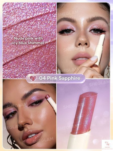 Тени-стик для век SHEGLAM Lunar Jelly Frosty Eyeshadow Stick - 04 Pink Sapphire 6299-04 фото