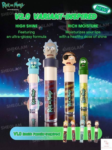 Блиск для губ Rick and Morty X SHEGLAM Multiverse Swirl &mdash; Rick Prime 6052 фото