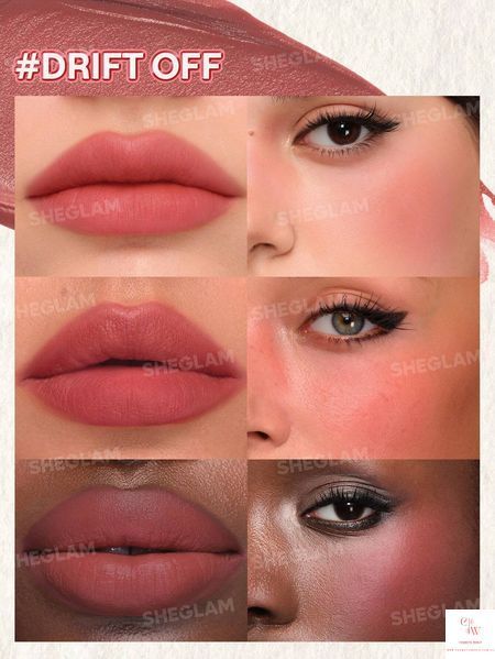 Румяна и помада 2-в-1 SHEGLAM Air Plush Lip & Cheek -402 Drift Off 6018-402 фото