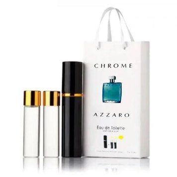 Парфуми з феромонами чоловічі Azzaro Chrome 3х15 мл 22334 фото