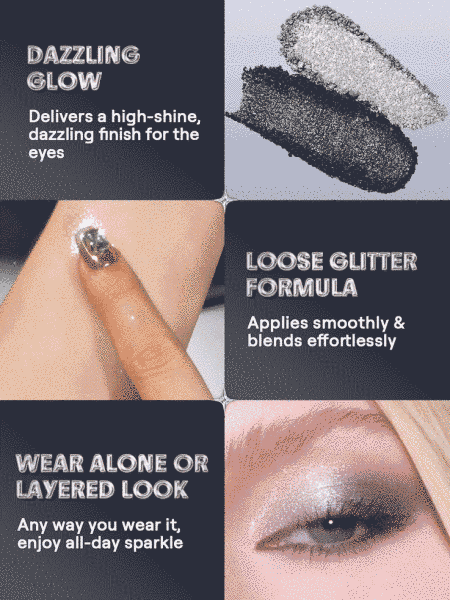 Глітер для повік SHEGLAM Rare Metals Glitter Topper &mdash; Iron 5713 фото