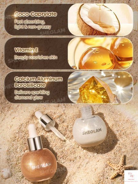 Хайлайтер для тела SHEGLAM Sunlit Silk Highlighting Body Oil - Eros 6278 фото