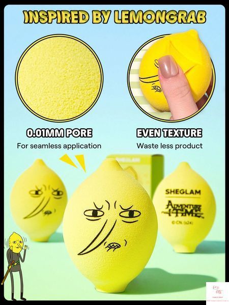 Спонж для макіяжу SHEGLAM Adventure Time Lemongrab Beauty Sponge 5852 фото