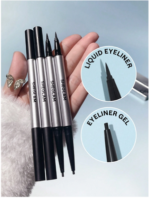 Двухсторонняя подводка-карандаш для глаз Sheglam On-Line Dual Eyeliner - Black 6097 фото