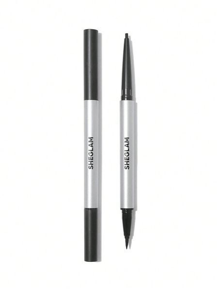 Двухсторонняя подводка-карандаш для глаз Sheglam On-Line Dual Eyeliner - Black 6097 фото