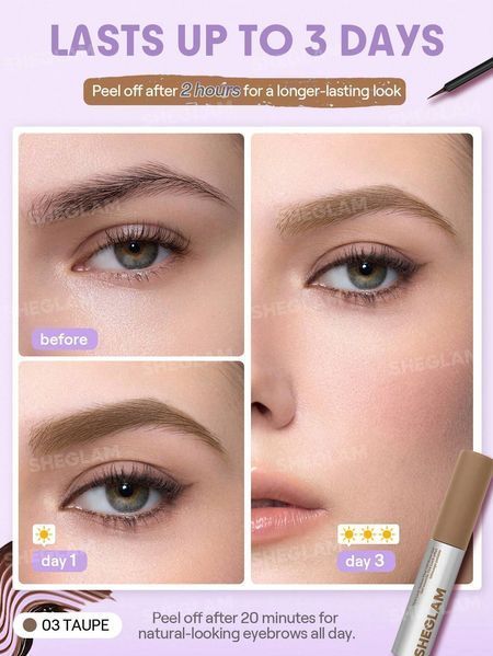 Тінт-плівка для брів Sheglam Tint Lock Tattoo Peel Off Brow Gel &mdash; Taupe 5938 фото