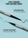 Двухсторонняя подводка-карандаш для глаз Sheglam On-Line Dual Eyeliner - Black 6097 фото 3