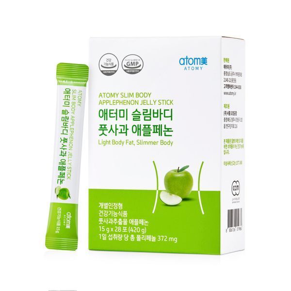 Яблочное желе для сжигания жира Atomy Slim Body Applephenon Jelly Stick 1 стик 004016-1 фото