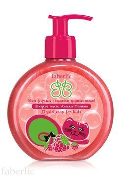 Рідке мило для дітей Кішка Малина Faberlic 270 мл 2388 фото