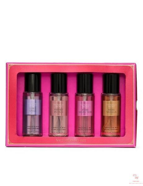 Подарунковий набір містів Victoria's Secret Most Loved Mists (4x75 мл) - Оригінал з США 0000065 фото