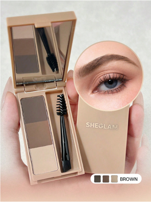 Палетка для брів Sheglam Puff Brow Palette &mdash; Brown 5941 фото