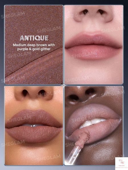 Рідка помада з глітером SHEGLAM Glitter Whip Liquid Lipstick &mdash; Antique 5720 фото